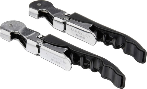 Mercer Culinary Packaged Waiter's Corkscrew, Black, 2 Pack