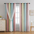 conokata Star Girl and Kids Curtains for Bedroom Rainbow Ombre Double Layer Cute
