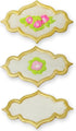 PME Creative Set of 4 Plaque Rose & Plain Embossing Plunger Cutters