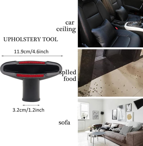 7 Piece Shop Vacuum Attachments Brushes Kit, 1-1/4 inch & 1-3/8 inch Vacuum Cleaner Accessories