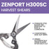 Zenport Harvest Shear, Long Curved Stainless Steel Blade, Model H300SC