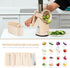 5 SUSTEAS Rotary Cheese Grater with Handle - Vegetable Shredder with Well-designed Blades & Strong Suction Base,Round