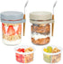 Xyptorix 2 Pack Overnight Oats Containers with Lids and Spoons, 16 oz