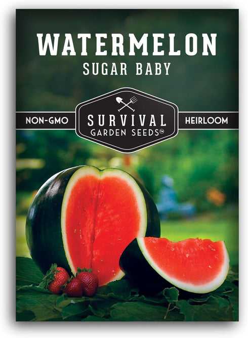 Sugar Baby Watermelon Seeds - Grow Little Round Icebox Watermelons at Home
