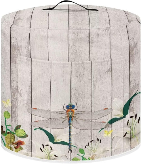 DISNIMO Wood Dragonfly Dust Cover for Electric Pressure Cooker, Insulated Protective Cover