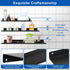 Uten Floating Shelves: Wall Mounted Iron Shelves Set of 3, Bathroom Storage Organizer Decor Shelf for Home, Black