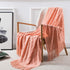 Homiest Cozy (50" 60", Decorative Knitted Throw Blanket with Fringe Soft & Tassel Blanket for Couch Sofa Bed x Coral)