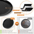 TeamFar Pizza Pan, 13.5 Inch Large Round Baking Tray with Nonstick Coating & Stainless Steel Core, Non-Toxic