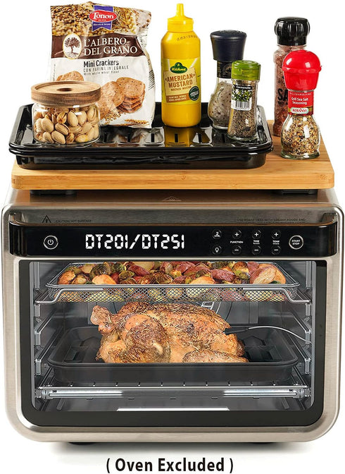 Cutting Board Compatible with Ninja DT201/DT251 Foodi Air Fryer, 16.3x13.1”, Heat Resistant with Non-Skid Silicone Feet