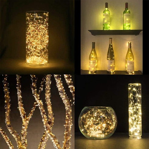 Lighting EVER 66 ft Fairy Lights with Switch, 200 LED Warm White Copper Wire, Waterproof Indoor Outdoor