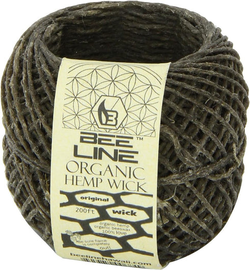 Bee Line Hemp Wick, 200 FT Spool, Regular Gauge