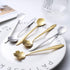 12-Pack Flower Spoons by IRONX, 18/0 Stainless Steel, Creative Cute Tableware, Mini Teaspoon Dessert Spoons