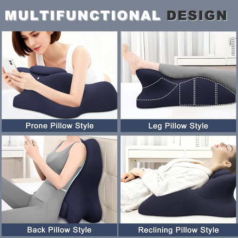 Comforshare Home Memory Foam Ergonomic Wedge Pillow, Prone Pillow for Sleeping, Reading Pillow for Bed, Ergonomic