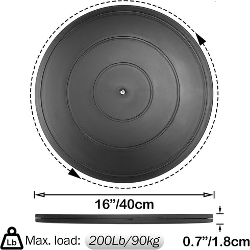 Famgee 16 Inch Lazy Susan Turntable Heavy Duty Rotating Swivel Stand Lazy Susan with Steel Ball Bearings for Flat Panel