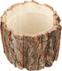 Yardwe Wooden Flower Pot - 3PCS Bark Vase Rustic Country Style Flower Planter, 10x10x10cm