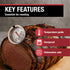 CDN Ovenproof Meat Thermometer, NSF Certified Pro Accurate, 2" Dial, Waterproof, Easy-to-Read