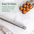 Ultra Cuisine French Rolling Pin for Baking – Tapered Design, Stainless Steel, 15.75-inch Large Roller Pin