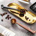 Skingwa 20ml Golden Coffee Scoop with Bag Clip, Multi-Function Milk Powder Measuring Spoon
