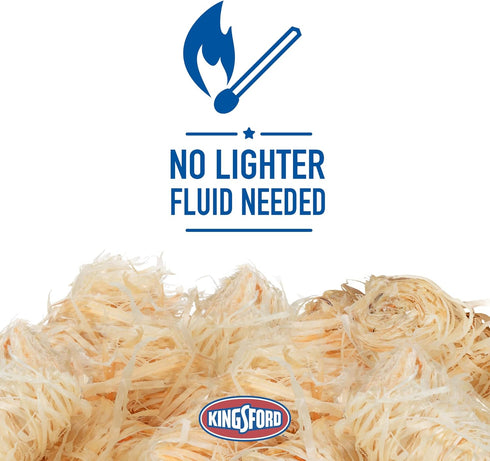32 Count Kingsford Quick Light Fire Starter Rolls, All Natural Hardwood with Paraffin, Water Resistant and Easy