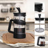 RAINBEAN Mini French Press Coffee Maker - 12 oz Camping Coffee Press Pot, Small French Press for Tea and Frothed Milk