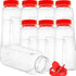 Yopay 8 Pack Large Spice Jar, 32oz Seasoning Shaker, Plastic Container with Red Dual Shake Lid