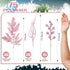 75 3 Pcs Christmas Glitter Branches Styles Artificial Christmas Picks Berries Stems Pine Needles Floral Twig Spray