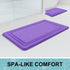 Grandaily Memory Foam Bath Mat Rug - 30x20 Ultra Soft Non-Slip Absorbent Bathroom Rug for Shower, Purple