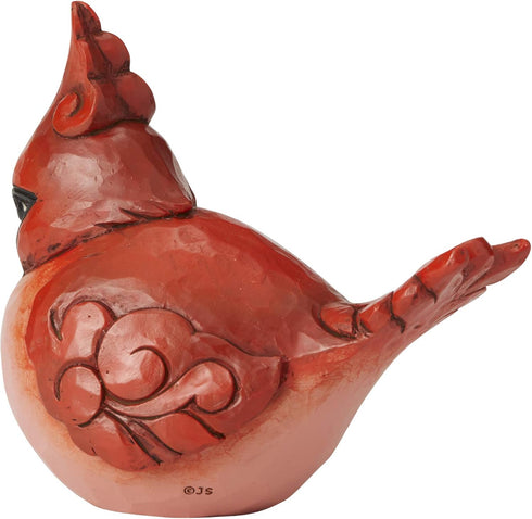 Enesco Jim Shore Heartwood Creek Cardinal Bird Figurine, 4.49 Inch, Red, Luck in The Air Design