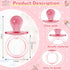 Jetec 48 2.5 Inch Pieces Acrylic Baby Pacifiers Gender Reveal Party Decorations for DIY Baby Shower Birthday Party