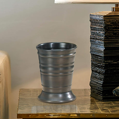 nu steel Bogart Metal Tumbler, Oil Rubbed Bronze Makeup Brush Holder and Toothbrush Cup for Bathroom, Desk, Dorm