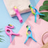 Sopito Jumbo Beach Towel Clips - Set of 4 Secure Hang Seal Clips for Beach Chairs, Pool, or Daily Use (Flamingo Parrot)