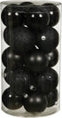 Vickerman 2.75" Black 4-Finish Ball Ornament Assortment - 20 per Box - Perfect Christmas Ornaments