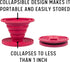 Kuissential SlickDrip Pour Over Coffee Dripper-Collapsible, Reusable Silicone Coffee Filter Cone Holder-Manual Coffee