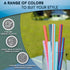 Reusable Drinking Straws with Travel Case, Made in USA, 4 Large 9.5" Straws for Hot and Cold Beverages