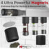 Magnetic Spice Jars Grip - RV Kitchen Organization Must-Haves, Space Saving 4pk in Black