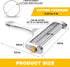 TOPULORS Wire Cheese Slicer, Stainless Steel Handheld Cheese Cutter for Mozzarella, Cheddar, Gruyere, with 1 Extra Wire