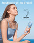 SWEETFULL Mini Portable Fan, Powerful Handheld Rechargeable Fan, 3 Speeds Personal Small Hand Fan for Travel, Light Blue