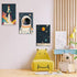 XLXARTQN 3Pcs Astronaut Wall art Nursery Space Adventure Posters Prints Rocketship Wall Decor Explore Dream Galaxy