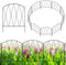 YBING 10 Pack Decorative Garden Fence, 11Ft (L) x 16in (H) Rustproof Arched Metal Border for Flower Bed Landscape