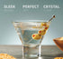 Godinger Martini Glasses, Set of 4 Italian Cocktail Glasses, 8oz Dessert Cups Made in Italy