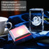 Movdyka Laser Etched Astronaut on Moon Crystal Cube with Color-Changing LED Base - Unique Space Decor, Romantic Night