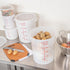 Restaurantware-Met Lux 22 Quart Food Storage Container - Translucent Storage Container with Red Volume Markers