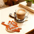 iYZZGH Drink Coaster, Woven Creative Coasters for Cat Lovers, Gag Gifts Cat Coffee Coaster for Desk Accessories Home