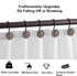 Decorative Bronze Shower Curtain Hooks, Rust Proof Rings for Bathroom, 12Pcs Shower Curtain Liner Hooks