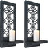 ZOLAPI Set of 2 Candle Sconces, Farmhouse Accent Wall Sconce, Black Candle