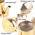 Tea Kettle, 500ml Stainless Steel Teapot with Filter, Proof Oil Strainer Pot for Hotels, Restaurants, Homes (Gold)