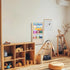 4-Tier 4 YEXEXINM Wood Wall Mounted Kids Bookshelf, Wall Mounted Montessori Kids Bookshelf, Tier Book Display,Floating