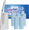 Disposable Toilet Brush Cleaning System with 50 Replacement Brush Heads, Wall Mounted Toilet Wand Kit for Bathroom