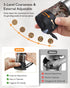 Set, 2-Speed Setting, 5 Electric Salt and Pepper Grinder Upgraded External Adjustable Coarseness, Battery Display