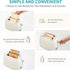 Ultrean Toaster 2 Slice, Stainless Steel with Extra-Wide Slot, Removable Crumb Tray, 6 Browning Settings, 825 W